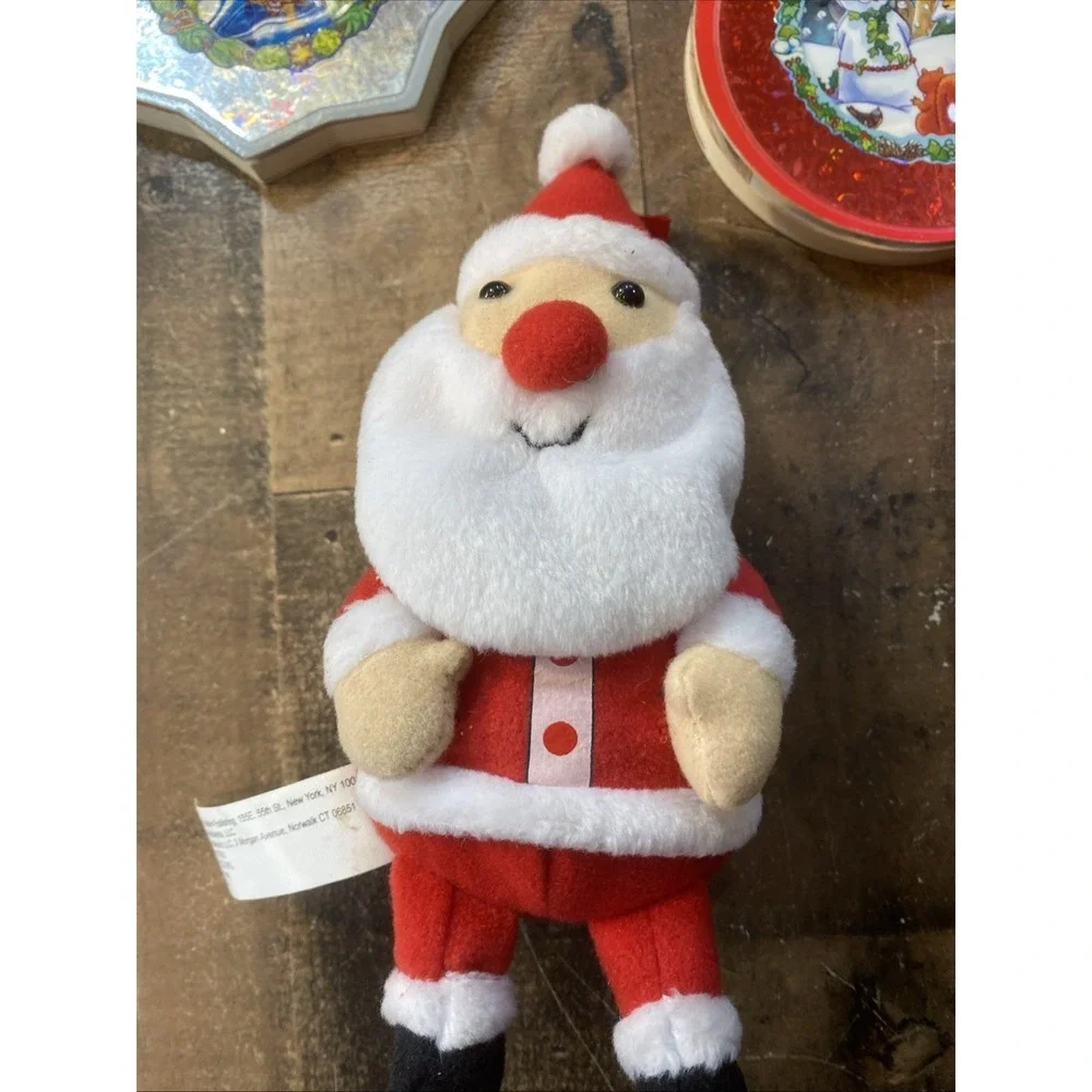 Lot of 3 Vintage Christmas Books 2 Ornaments Window 1996 & 2000 Santa‎ Backpack